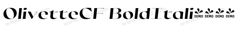 OlivetteCF BoldItali字体转换